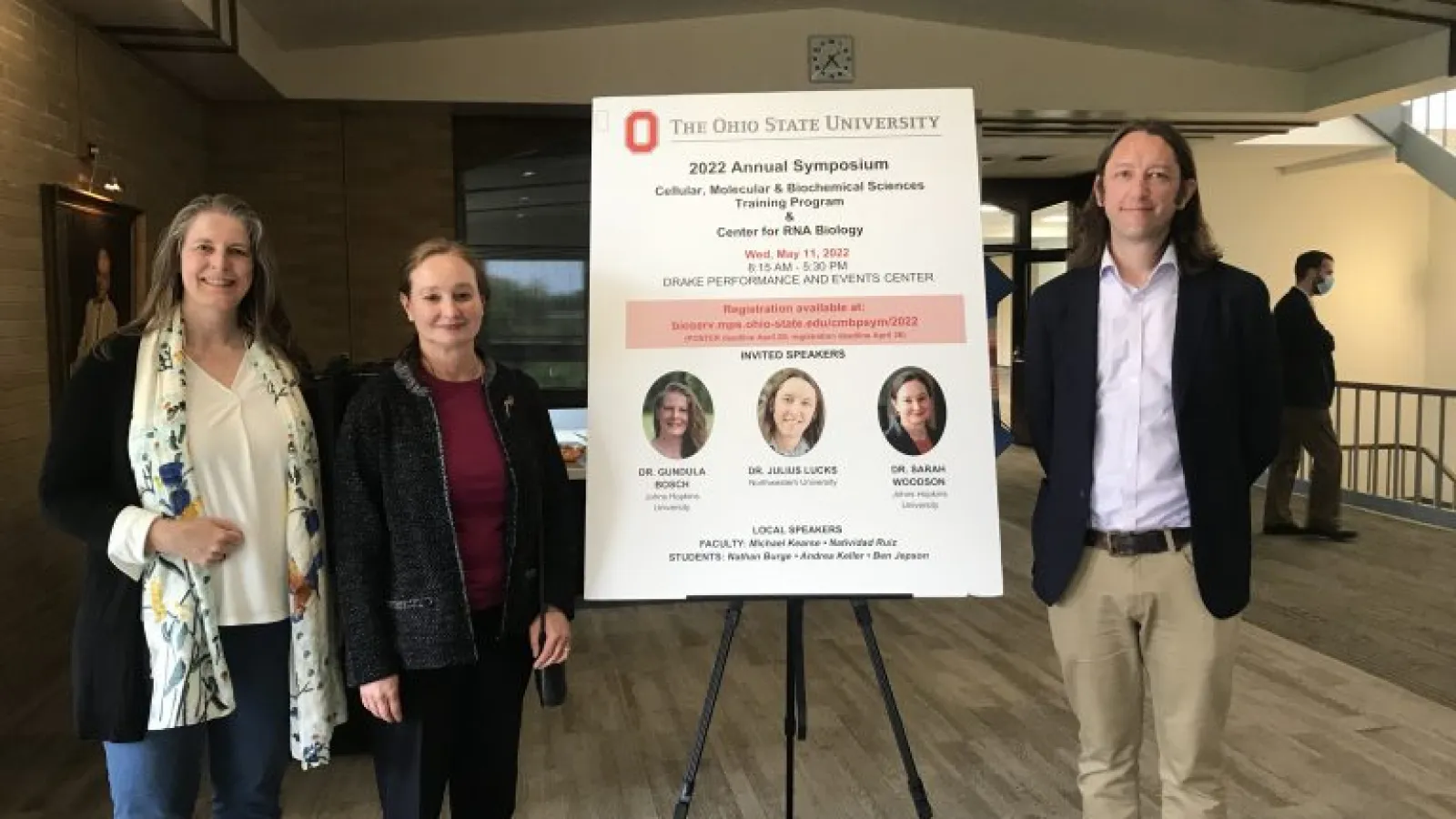 From left to right: Dr. Gundula Bosch, Dr. Sarah Woodson, Dr. Julius Lucks