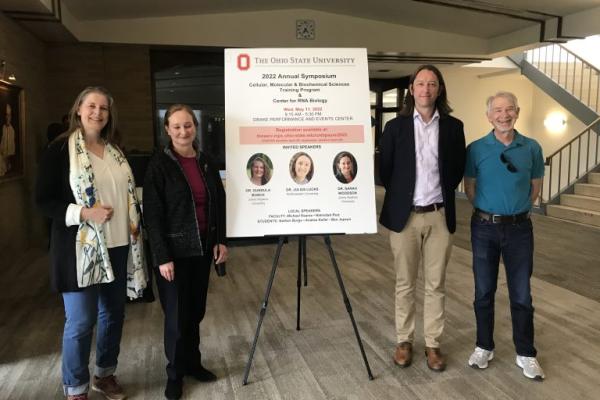 From left to right: Dr. Gundula Bosch, Dr. Sarah Woodson, Dr. Julius Lucks, Dan