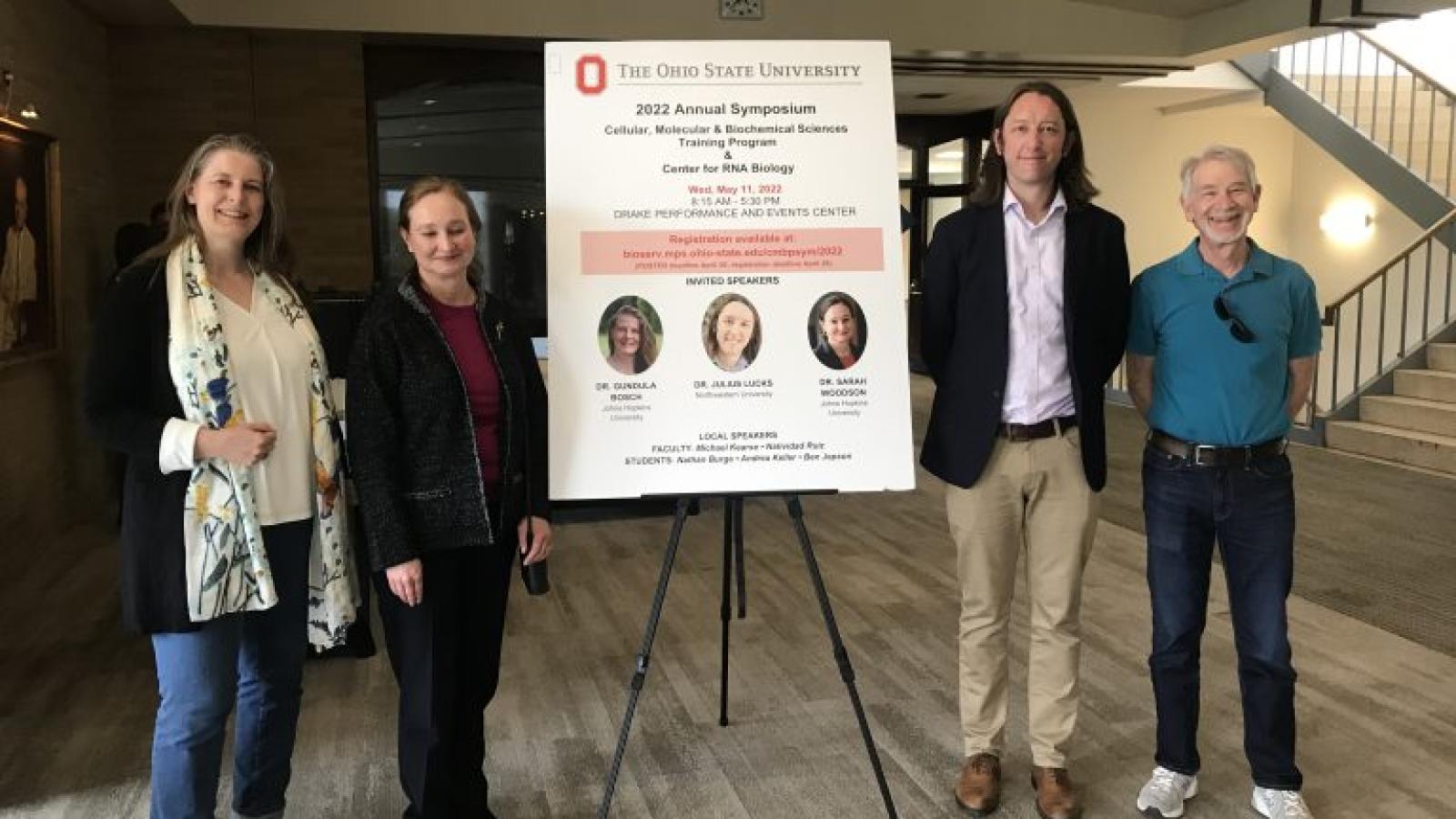 From left to right: Dr. Gundula Bosch, Dr. Sarah Woodson, Dr. Julius Lucks, Dan